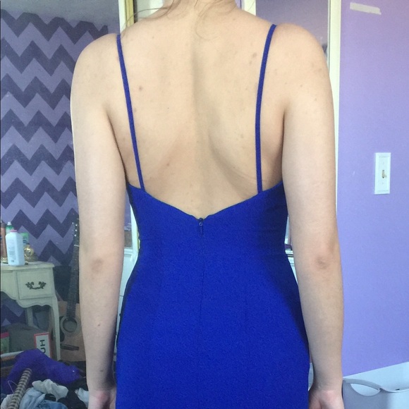 Royal Blue Faviana Prom Dress - Picture 4 of 6